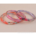 Plastic Bangle With Patterns Printed Resin Bangles For Women